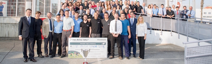 Recepción a los campeones del Torneo de Fútbol 7 Volkswagen Group Retail España